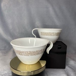 Corelle Brown Woodland open handle coffee cup